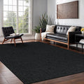 Easy Jute Rug 4x6 Indoor Outdoor Natural Rugs Solid Fiber Rug Woven Area Rug Boho Easy Clean Inside Carpet for Living Room Bedroom Dining Room Hallway or Outdoor Patio Porch (4 X 6 Dark Grey)