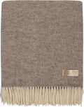 | Wool Blanket/Throw | 100% New Zealand Wool | Perfect for Home and Outdoors | Virgin Wool Throw with Fringes 75"x87" (190 x 220 cm)