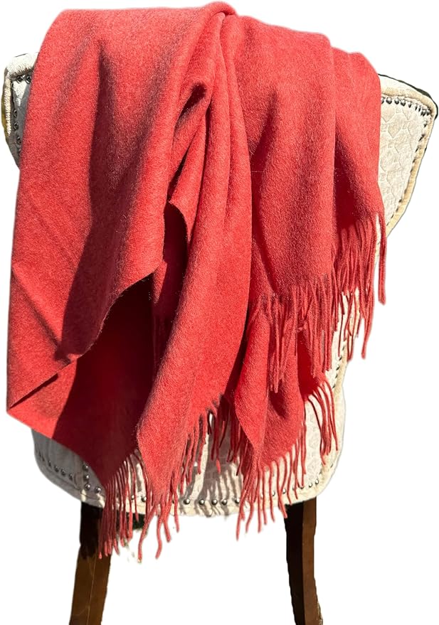 Alashan Cashmere Blend Ripple Finish Woven Throw (Afterglow)