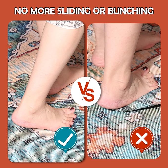 Waterproof Rug Pad, Thick 3x5 Ft Under Area Rug Carpet Pad, Non Slip Rug Pads for All Floors and Hardwood Floors Finishes, Keep Carpets in Place Soft and Prevent Rug from Wrinkling or Buckling