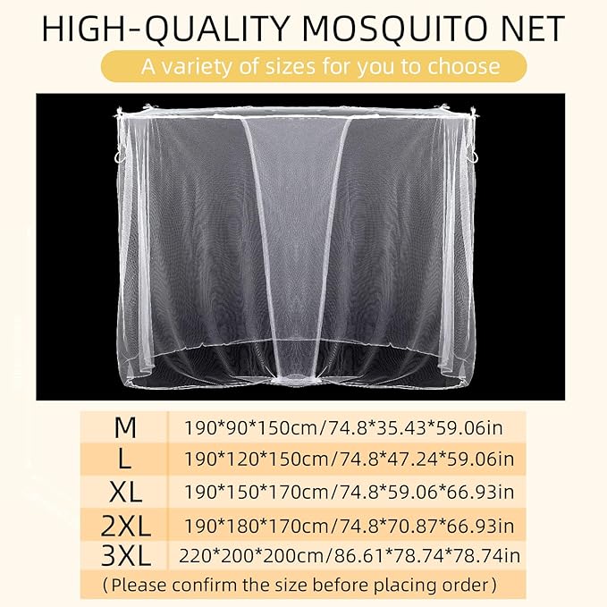 4 Corners Mosquito Net for Mosquiteros para Camas Bed Canopies Netting Bed Drapes Rectangular Mosquito Mesh for Camping Home Outdoor Travel(White,L75 X W47 X H59 Inch,1 Opening)