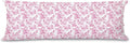 Pink Chinoiserie German Shepherd Dog 20x54 Body Pillow Cover with Zipper,German Shepherd Decor,Grandmillennial Pink Dog Decorative Body Pillow Cases for Bed Couch