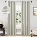 ChrisDowa Custom 100% Blackout Grommets Curtains for Bedroom and Living Room Thermal Insulated Room Darkening Curtains 1 Panel (Custom Size and Color)
