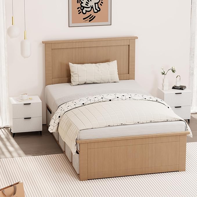 Royal Windsor Small Fluted Nightstand Set of 2 with 2 Drawers, Side End Table, Small Accent Storage Cabinet,Modern Night Stand Bedside Table for Bedroom Full Size Bed,White