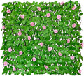 GLANT Expandable Fence Privacy Screen for Balcony Patio Outdoor,Decorative Faux Ivy Fencing Panel,Artificial Hedges (Single Sided Leaves) (4, HongGuo)
