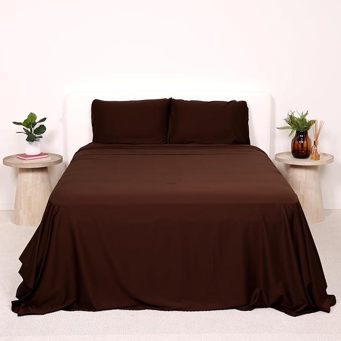 THE LAD COLLECTIVE 2.0 Bedding Set - 4 Piece Sheet & Pillow Case Set, Custom Blend, Soft, Comfortable, Temperature Regulating, & Easy-to-Use - (Twin XL, Rocky Mountain)