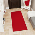 Ottomanson Mud Mat 2' x 2' Entryway Rug - Non-Slip Scraper Doormat for Muddy Paws, Dirt Trapping Indoor/Outdoor Mat for High-Traffic Areas, Kitchen, Garage, Patio, Red