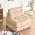 Folding Chair Bed, Futon Sofa Bed, Floor Couch for Adults Chair Bed for Living Room, Lounge Sofa, Convertible Sofa Bed, Small Couches for Small Spaces, Camel