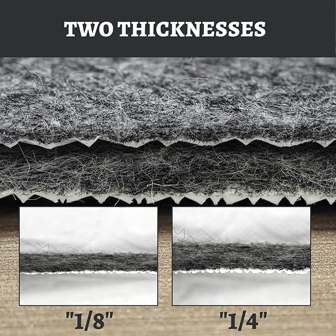 100% Waterproof Rug pad, 7x9 ft Area Rug Non-Slip Rug Pads, Carpet Pads for All Floors and finishes, Felt pad for Hardwood Floors, Keep Carpets in Place Soft and Secure