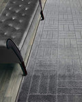 Custom Length Hallway Runner Rug,Slip Resistant,Bricks Anthracite, 26 Inch X 11 feet, Sold and Priced Per Foot
