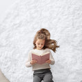 OLANLY White Round Rugs for Bedroom - Machine Washable, 6 ft Circle Area Rugs for Living Room, Soft and Fluffy Shaggy Carpet for Teen Girls and Boys, Nursery Rooms, Dorms, Home Decor Aesthetic