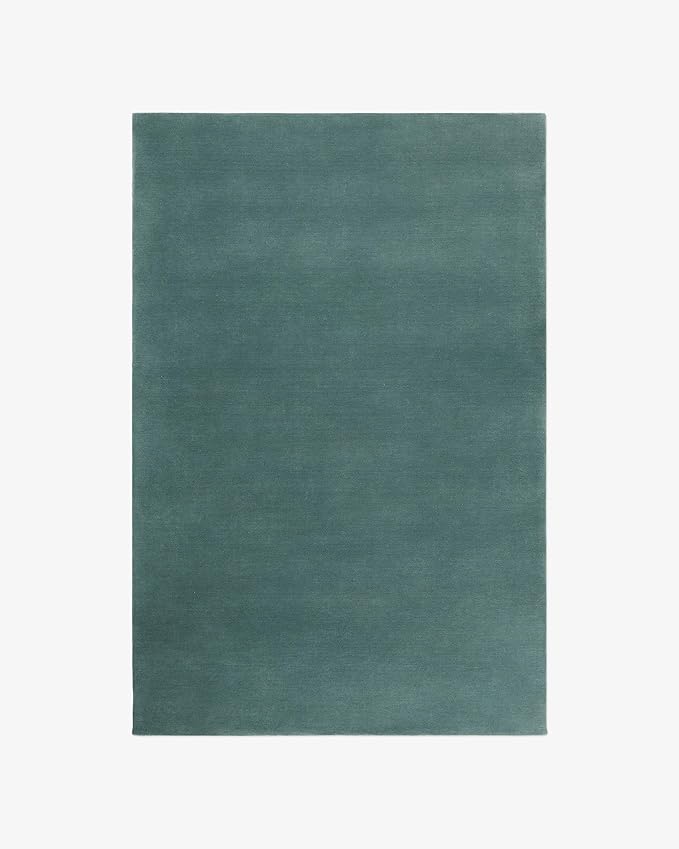 Hand-Tufted Wool Runner Area Rug – Soft Premium Wool Carpet for Living Room, Bedroom & Home Décor – 2.6X8 ft| Pale Green – Durable, Non-Slip Backing, Handcrafted Rug