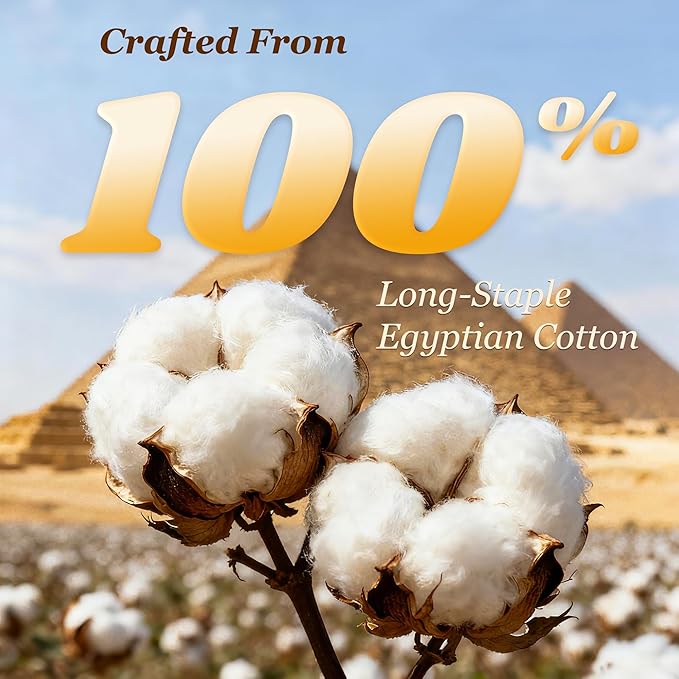 LBRO2M 1000 Thread Count 100% Cotton Sheets Set,Full Size Bed Sheet 4 Piece Sets,Long Staple,16 Inches Deep Pocket,All Season,Bedding Super Soft Comforterble Breathable,Sateen Weave(White)
