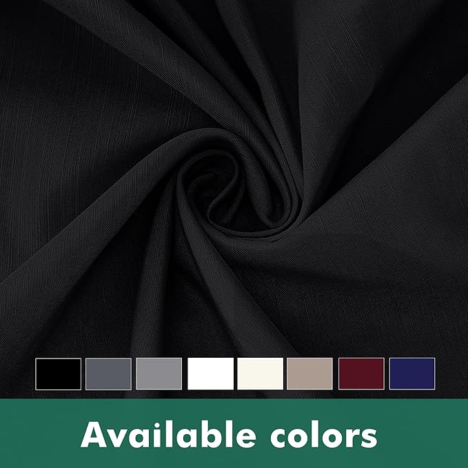 Biscaynebay Wrap Around Bed Skirts with Split Corners for Queen Beds 14" Drop, Black Elastic Dust Ruffles Adjustable Easy Fit Wrinkle & Fade Resistant Silky Luxurious Fabric Machine Washable