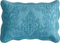 CHIXIN Microfiber King Pillow Shams Set of 2 - Decorative Quilted Pillow Covers - Lagoon - Size (20" x 36")
