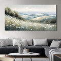Sea of Flowers Canvas Wall Art - Modern landscape Paintings for Living Room, Bedroom Wall Decor, Framed Wall Art for Home or Office Decoration, Large Art 60x120cm(24x48in)