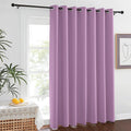 NICETOWN Room Darkening Patio Sliding Door Curtains 84 inch Length, Grommet Divider Thermal Insulated Curtain Drapes for French Door/Living Room (Lilac, W100 x L84, 1 Panel)