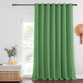 NICETOWN Privacy Room Divider Curtain Thermal Blackout Curtain for Patio Door, Living Room, Bedroom Partition and Shared Office Space, 1 Grommet Panel, Froest Green, 100 inch x 108 inch Long