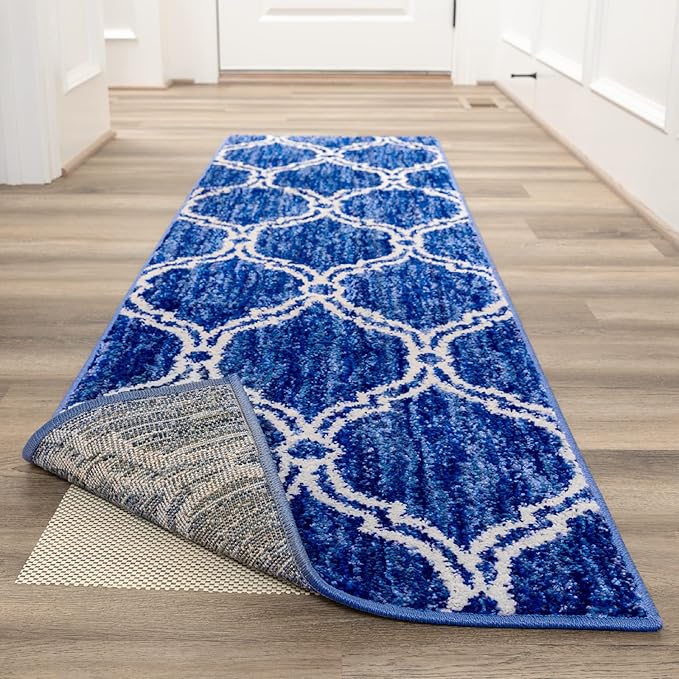 Veken 3x8 Ft Rug Pad Gripper for Hardwood Floors, Non Slip Rug Pads for Area Rugs, Thick Rug Grippers for Tile Floors, Under Carpet Anti Skid Mat, Keep Your Rugs Safe and in Place
