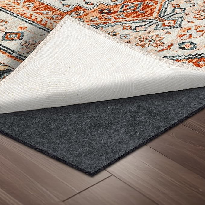100% Waterproof Rug pad, 10x14 ft Area Rug Non-Slip Rug Pads, Carpet Pads for All Floors and finishes, Felt pad for Hardwood Floors, Keep Carpets in Place Soft and Secure