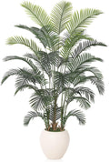Artificial Palm Tree Plant - 8FT Tall Fake Tree with Realistic Look & UV Protection - Large Indoor Outdoor Faux Floor Plant for Home Office Decor