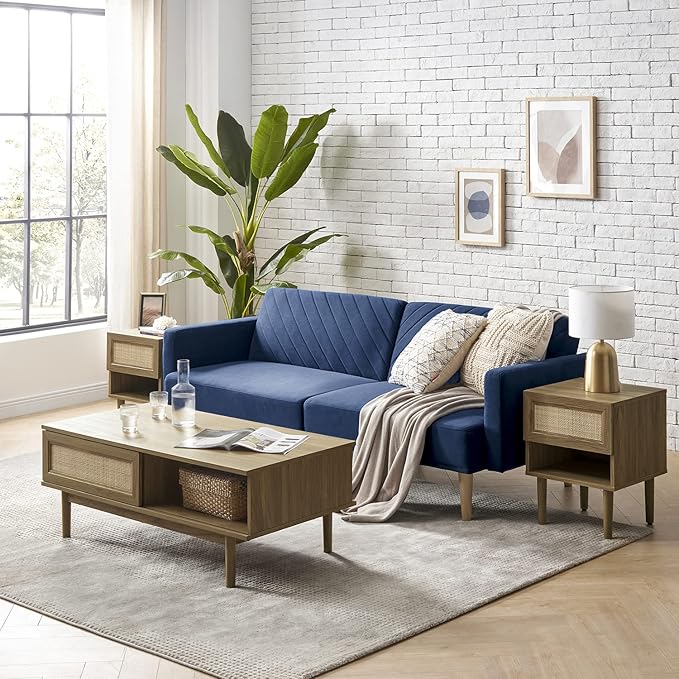 mopio Haylee Coffee Table (Oak, Rattan)