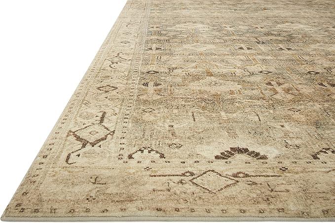 Loloi Margot Collection MAT-04 Antique/Sage 2'-6" x 7'-6" Runner Rug feat. CloudPile, No-Shed Easy Clean Large Patterned Area Rug for Living Room, Bedroom, Dining Area