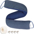 TORRAMI 38" Door Draft Stopper Under Bottom Insulation Noise Air Stopper 2.0LB,Draft Stopper Guard Seal for Doors and Windows - Dark Blue