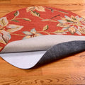 9' Round Non-Slip Rug Pad, Reversible Gripper, Non Skid Pads for Hardwood, Vinyl, Tile, Laminate Floors, Keep Area Rugs Secure, Natural Materials Safe for Indoor Flooring, ¼” Thick