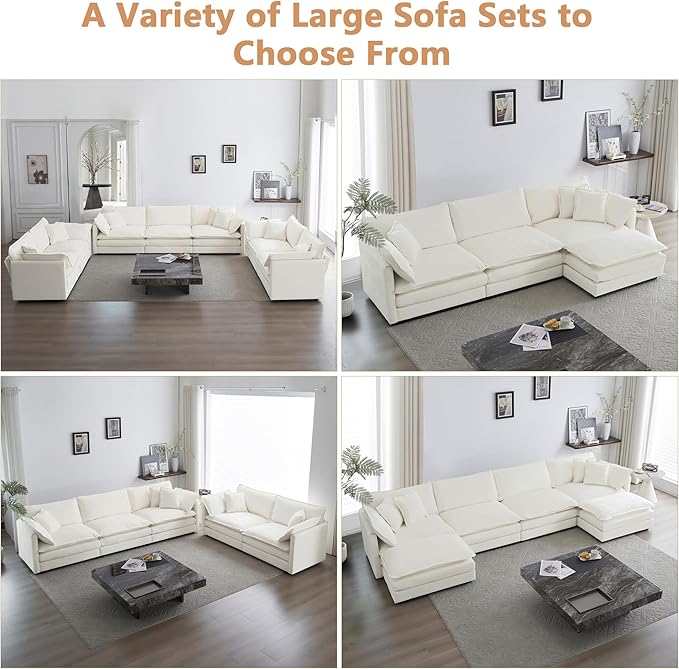 mikibama 41.4 Inch Single Seat Sofa, Chenille Comfy Deep Upholstered Couch Armchair with Toss Pillow for Living Room Bedroom Office Apartment, Beige