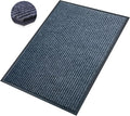 Front Door Mat,3'x6'Indoor Outdoor Door Mat,Heavy Duty Durable Welcome,Commercial Floor Mats Inside Outside Entrance, Waterproof All-Season, All-Weather Non Slip Backing Doormat for Entryway,Dark Gray