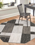 Unique Loom Autumn Collection Area Rug - Providence (7' 10" Octagon, Gray/ Ivory)