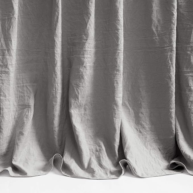 Lush Decor Ruffle Skirt Bedspread Set - 3-Piece Luxurious Farmhouse Bedding - Elegant Ruffle Detail - Timeless Style - Soft Lightweight Sheets - King, Dark Gray