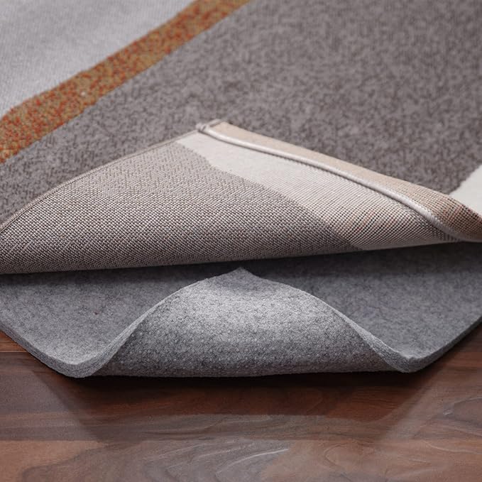Resare Non Slip Rug Pad Gripper - Round 5 Feet 1/4" Extra Thick Felt Under Rug for Runner Rugs and Hardwood Floors,Super Cushioned Non Skid Carpet Padding