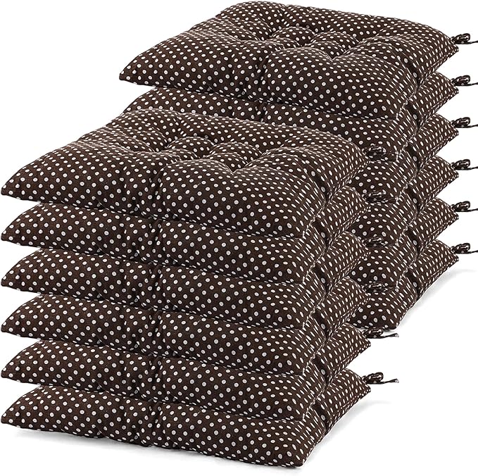 Geetery 12 Pcs Floor Pillows for Classroom Bulk Square Seating Cushions for Floor Chair School Kindergarten Reading Corner, 15.7'' Large Thick Meditation Cushions Yoga Nursery Daycare (Polka Dots)