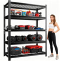 48''W Wire Garage Metal Shelving, 3020 Lbs Heavy-Duty Garage Storage Shelves, 5-Tier Adjustable Reinforced Shelves for Laundry Rooms, Basements, Kitchens&Outdoor (48''W*24''D*72''H)