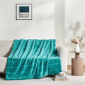 Sophia & William Throw Blanket for Couch Sofa(60x80 Inches) - Faux Fur Throw Soft Cozy, Gifts for Women, Teal