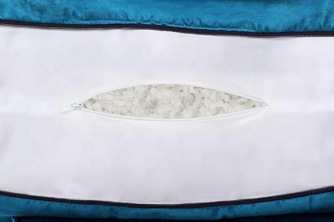 Husband Pillow Aspen Rodeo Blue, Reading Pillow Bed Rest Chair, Two-Sided Reversible Fabric, Large Lounge Cushion Adult Backrest with Arms, Comfy Back Support for Sit Sitting Up, Wash/Remove Cover