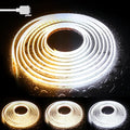 PAUTIX COB LED Strip Light CCT Tunable White IP65 Waterproof,CRI90+ 24ft/7.5m 2700K-6500K Dimmable 24V LED Tape Light,for Under Cabinet Bedroom Kitchen DIY Lighting(Adapter&Controller NOT Included)