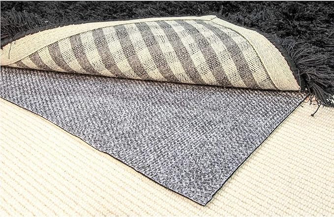 Hold-a-Rug Plush 8' x 10' Nonskid, Nonslip Rug Pad, Reversible Gripper, ¼ Thick, Safe for All Floors and Carpet, Keep Area Rugs Secure