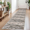 2x8 Modern Abstract Runner Rug for Hallways, Brown Green Black White Super Soft Hallway Decor Kitchen Rugs with Non-Slip, Non-Shedding Washable Rug for Entryway Bedroom Indoor