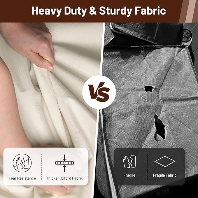 SLEEPING LAMB 170L Huge Blanket Storage Bag, Sturdy Oxford Fabric Comforter Storage Bag with Handles and Window, Foldable Bedding Container Organizer for King-size Duvets, Sheets, Pillows, Clothes