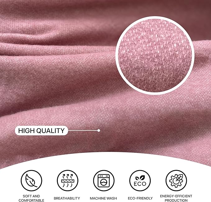 | Wool Blanket/Throw | 100% New Zealand Wool | Perfect for Home and Outdoors | Virgin Wool Throw with Fringes 55"x79"(140 x 200 cm)