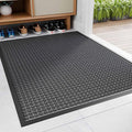 Amyracel Front Door Mat Outside Entrance, 36"x 72" All Season Weather Outside Door Mat, Heavy Duty Rubber Backing Door Mats for Entryway, Low Pile Entry Indoor Doormat for Inside Floor