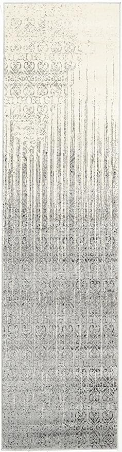 Unique Loom Del Mar Collection Area Rug - Jennifer (2' 7" x 10' Runner, Gray/ Black)