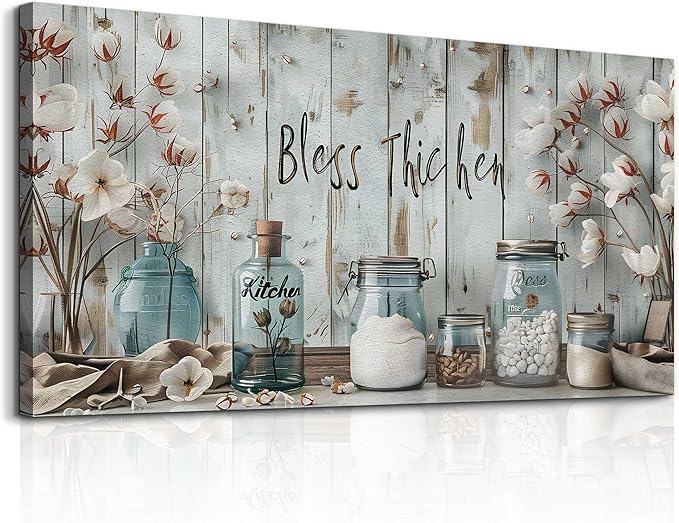 ERQINHUA Large Wall Decor Canvas Painting Wall Art For Living Room Dining Room Decoration Kitchen And Dining Room Painting Artwork Print Picture For Office Bedroom Modern Home Decor 24x48 Inches