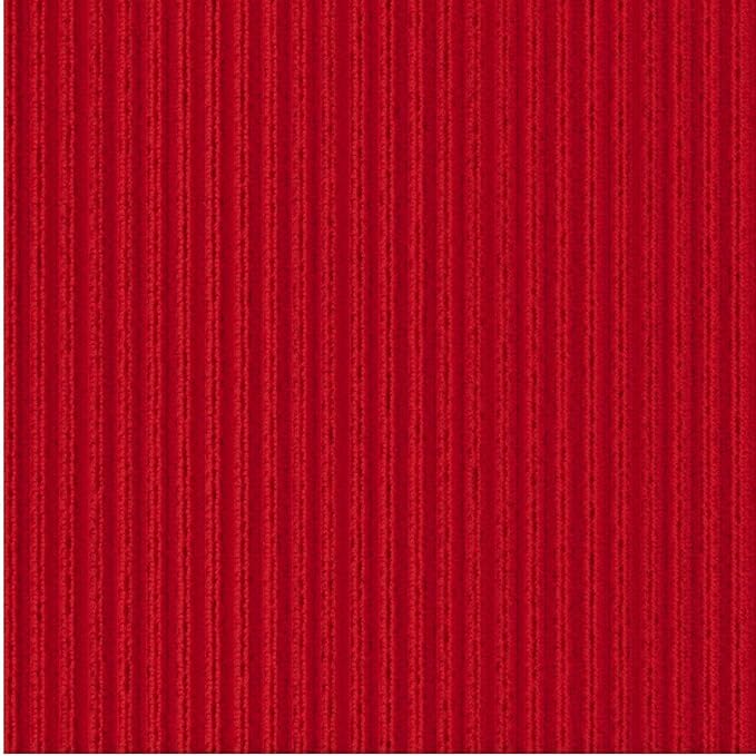 Ottomanson Mud Mat 2' x 2'7" Entryway Rug - Non-Slip Scraper Doormat for Muddy Paws, Dirt Trapping Indoor/Outdoor Mat for High-Traffic Areas, Kitchen, Garage, Patio, Red