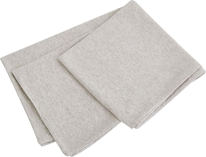 Oubonun 100% Jersey Cotton Body Pillow Cover with Zipper - Luxury Soft Removable Pillow Case - Long Fuzzy - Knitted (Cream, 21"X54")