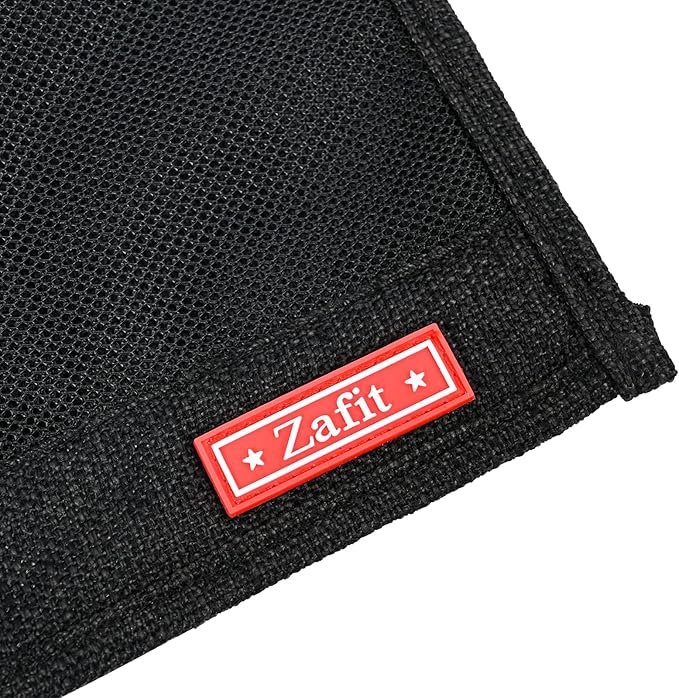 Zafit Linen Bedside Caddy, Bedside Storage Organizer for Hospital Beds, College Dorm Rooms or Baby Bed (6 Pockets-Black)