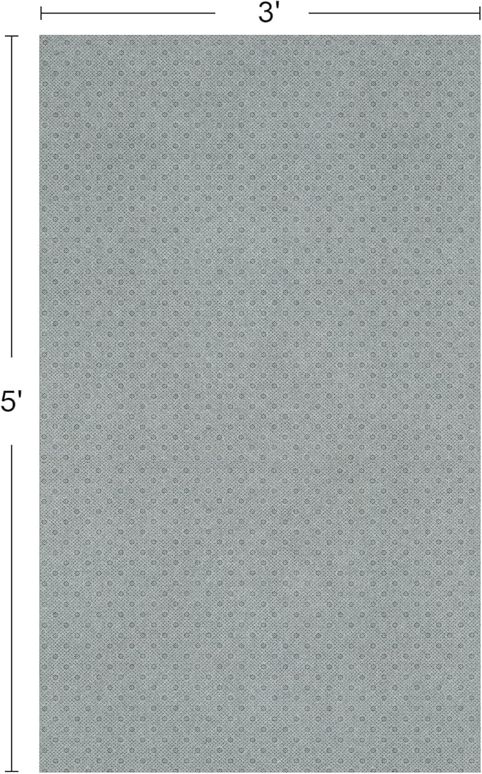 LINLA Dual Surface Felt+Rubber Non-Slip Rug Pad, 3'x5', 1/4" Thick, Strong Grip Cushioning Support Pad, Double-Side Anti-Skid, Safe for All Floor and Finishes, Extra Comfort